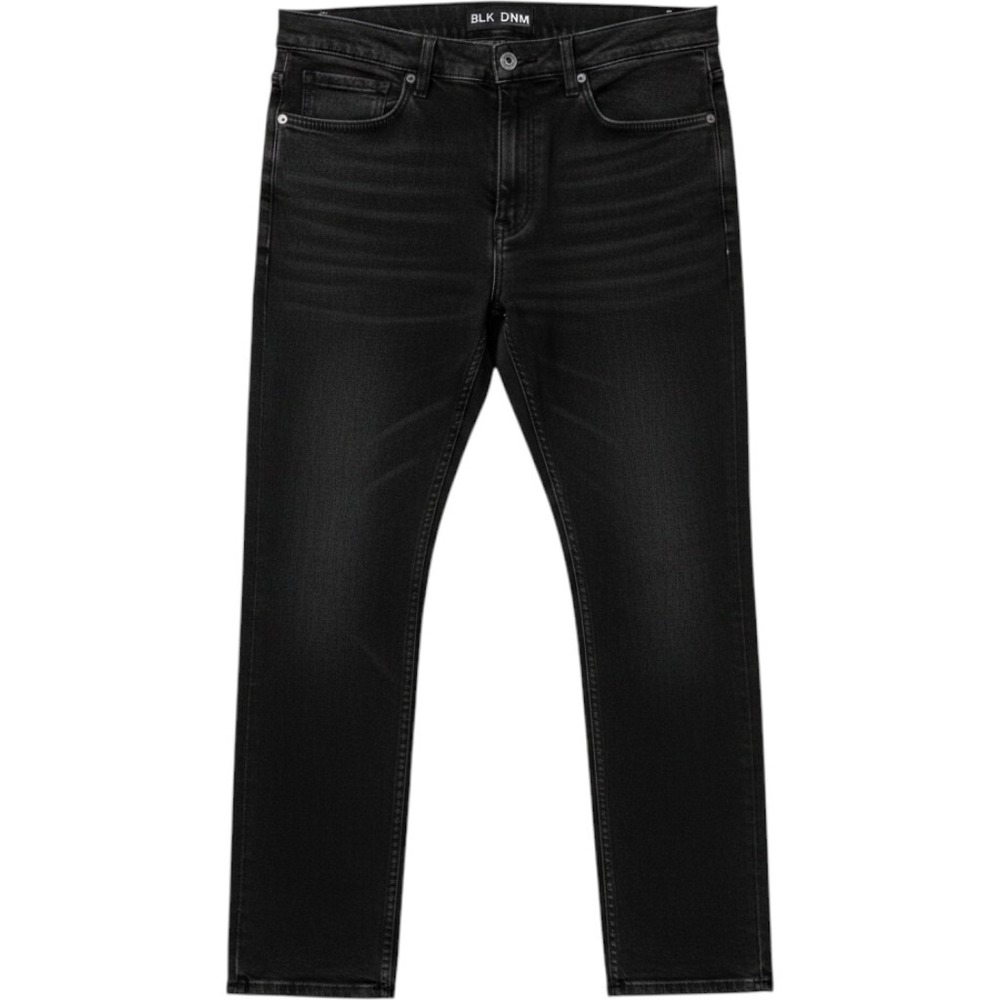 BLK DNM New Move Cropped Jeans Carmine Grey Slim Straight Denim BMTDJ08‎ 33/34